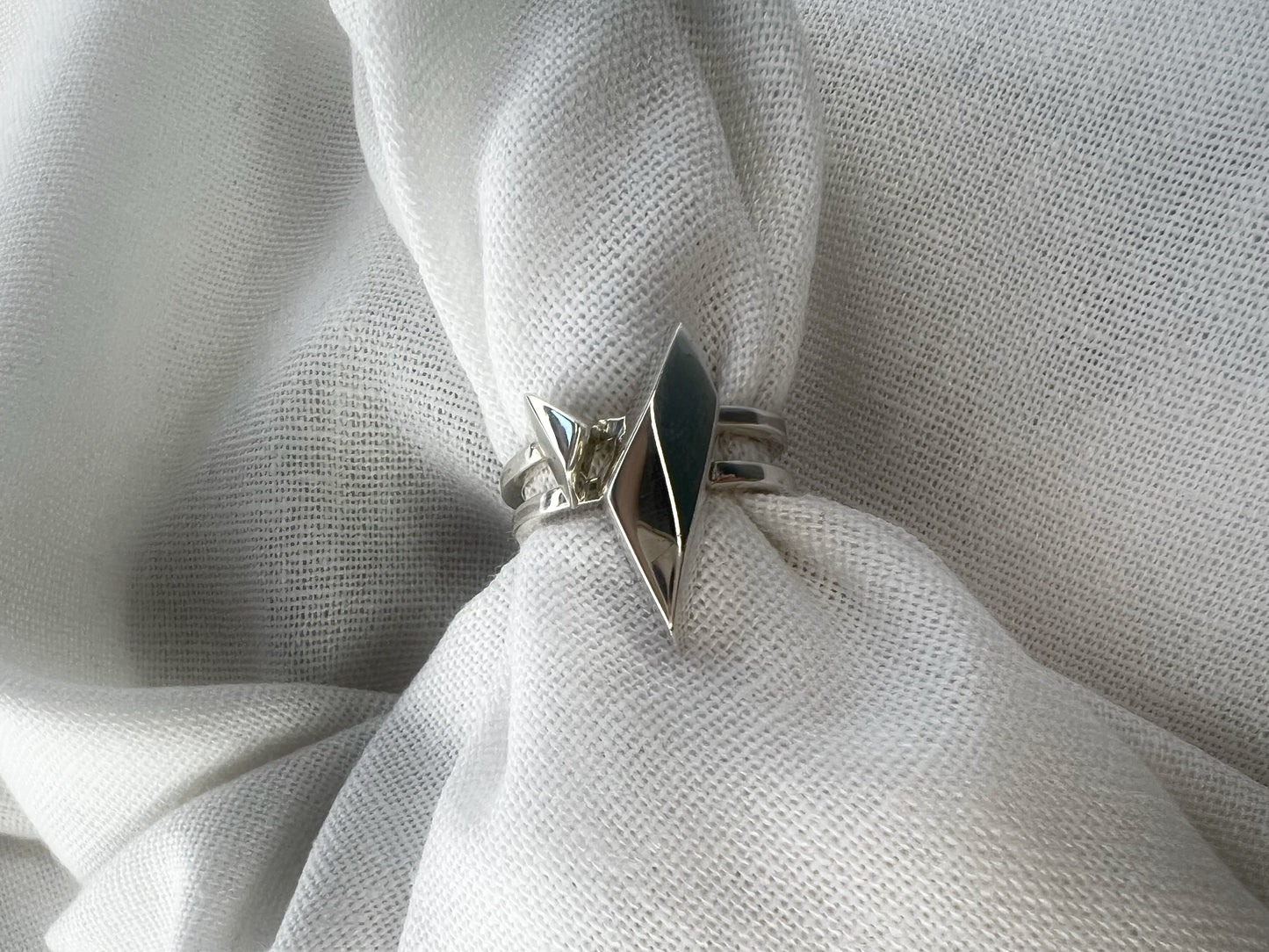 ASYMMETRY DUO 19 & 21 / Silver Stack Rings