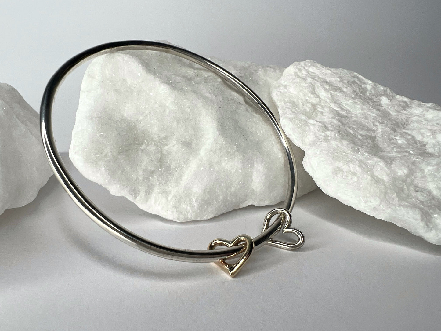 WITH ALL MY HEART / Bangle in Silver or Gold