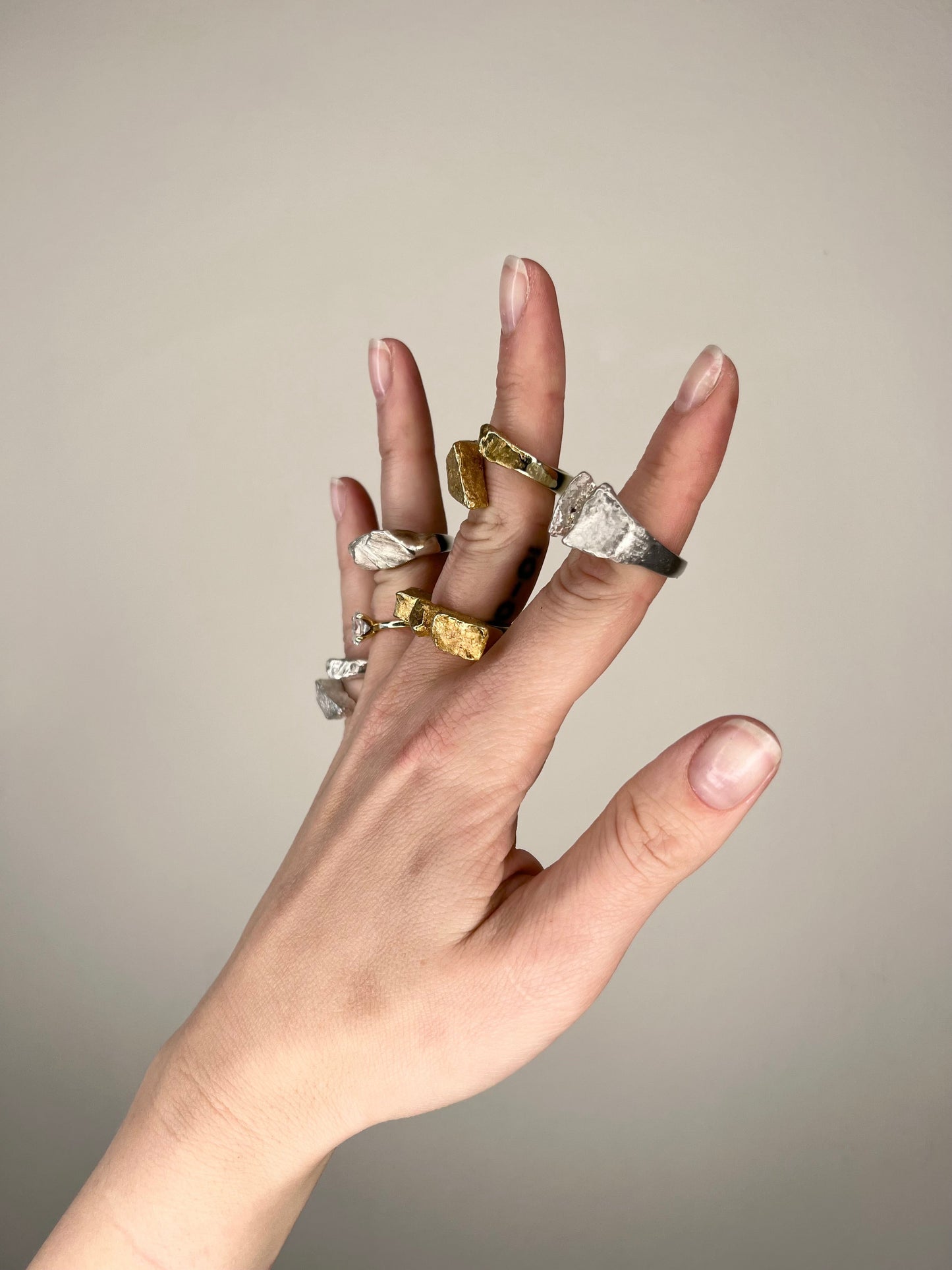 SWISS ALPS Gletscherspalte / Ring in Silver