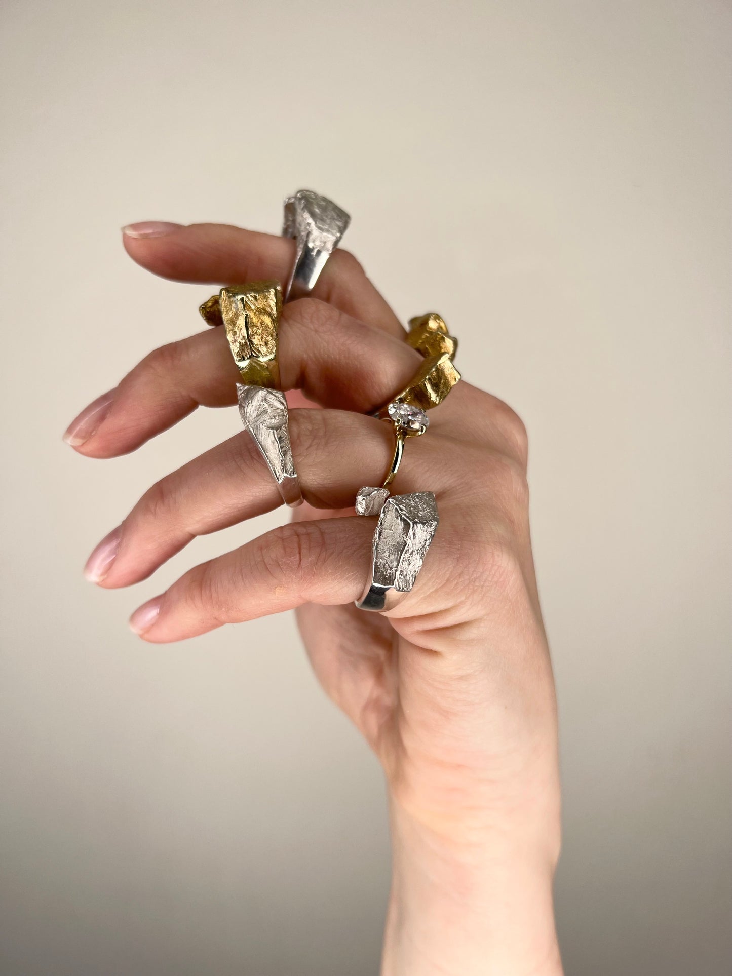 SWISS ALPS Cliff / Ring in Silver or Gold