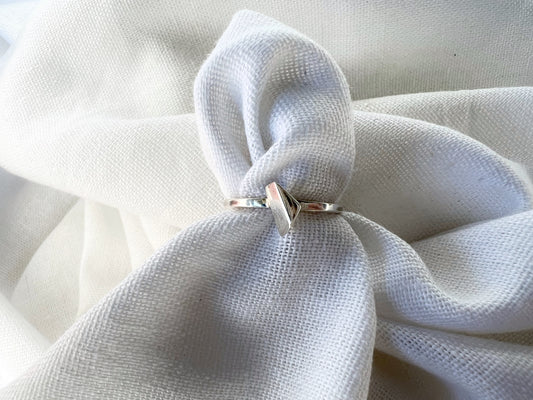 ASYMMETRY 21 / Silver Ring (adjustable)