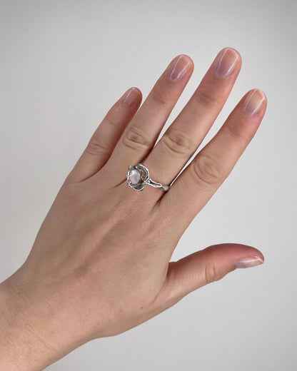 FIT FOR A QUEEN / Ring in Silver & Clear Quartz