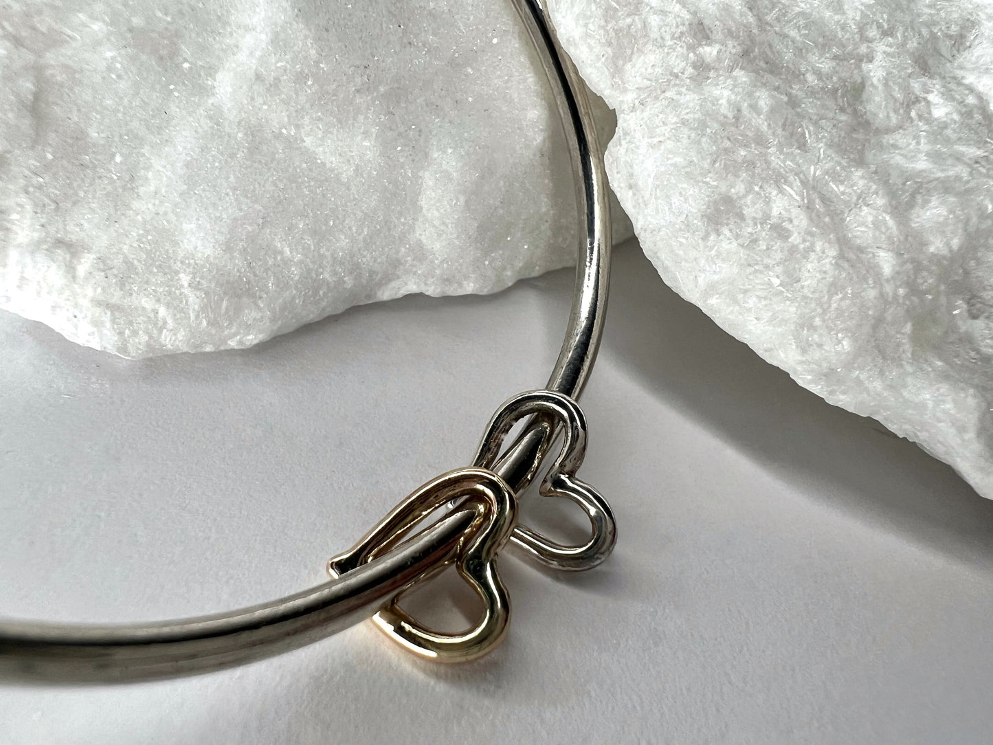 WITH ALL MY HEART / Bangle in Silver or Gold