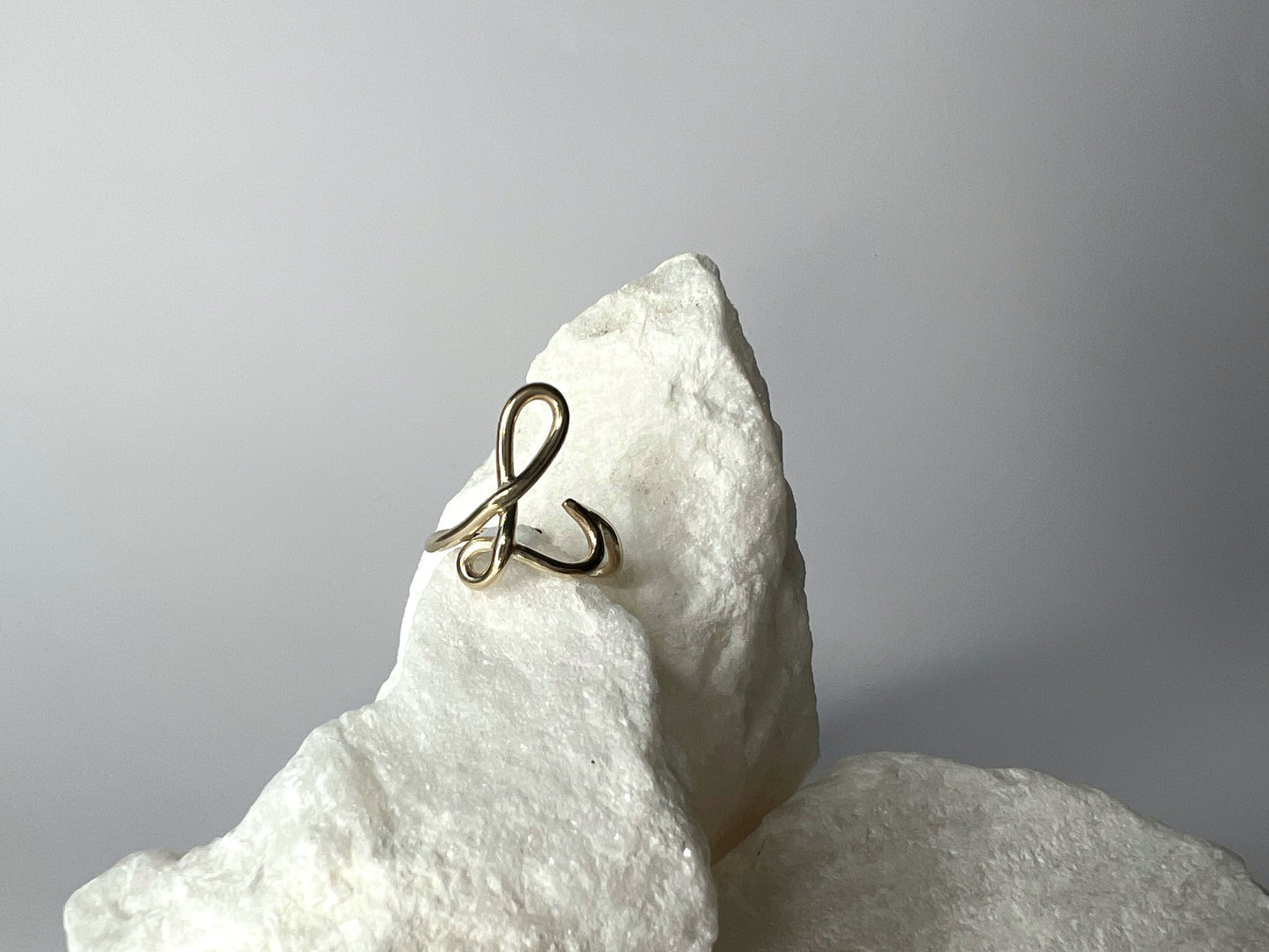 YOUR LETTER / Ring (adjustable) in Silver or Gold